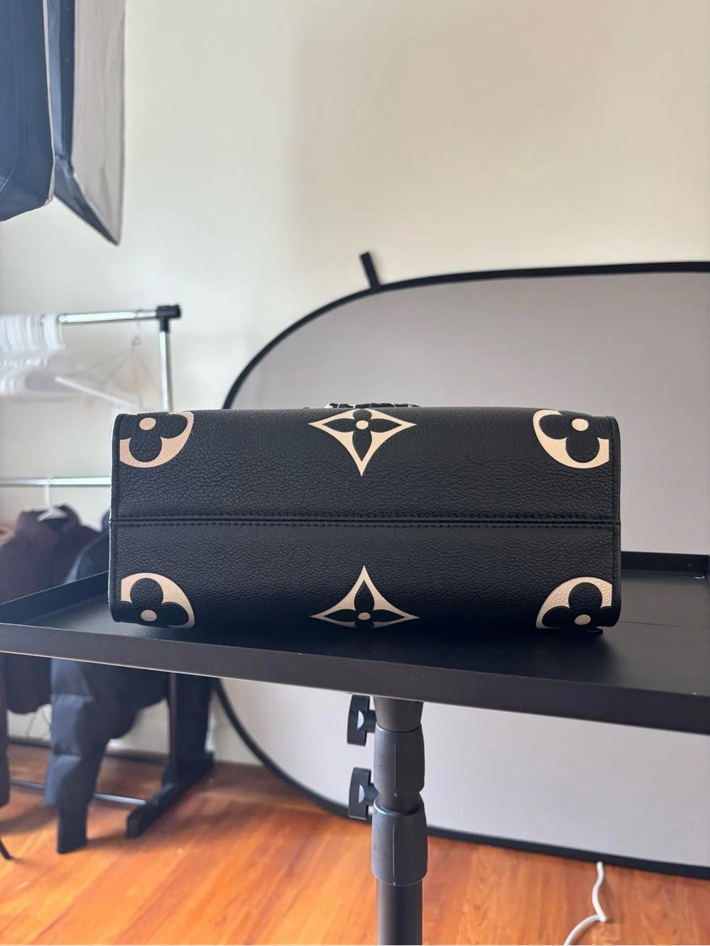 Louis Vuitton, OnTheGo, PM, Bicolour Monogram Empreinte Black Leather.